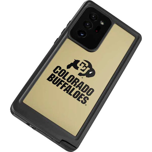 University of Colorado CU Collegiate Text Galaxy Note20 Ultra 5G Waterproof Case